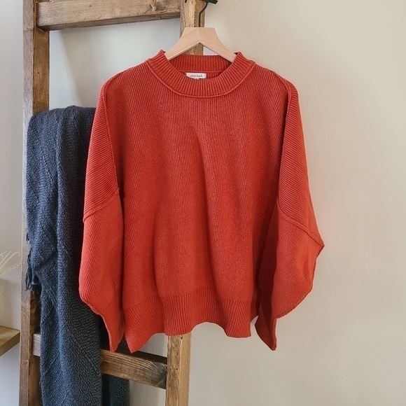 white birch Sweaters - 3/$20 White Burch Burnt Orange Dolman Sleeve Sweater Size Small